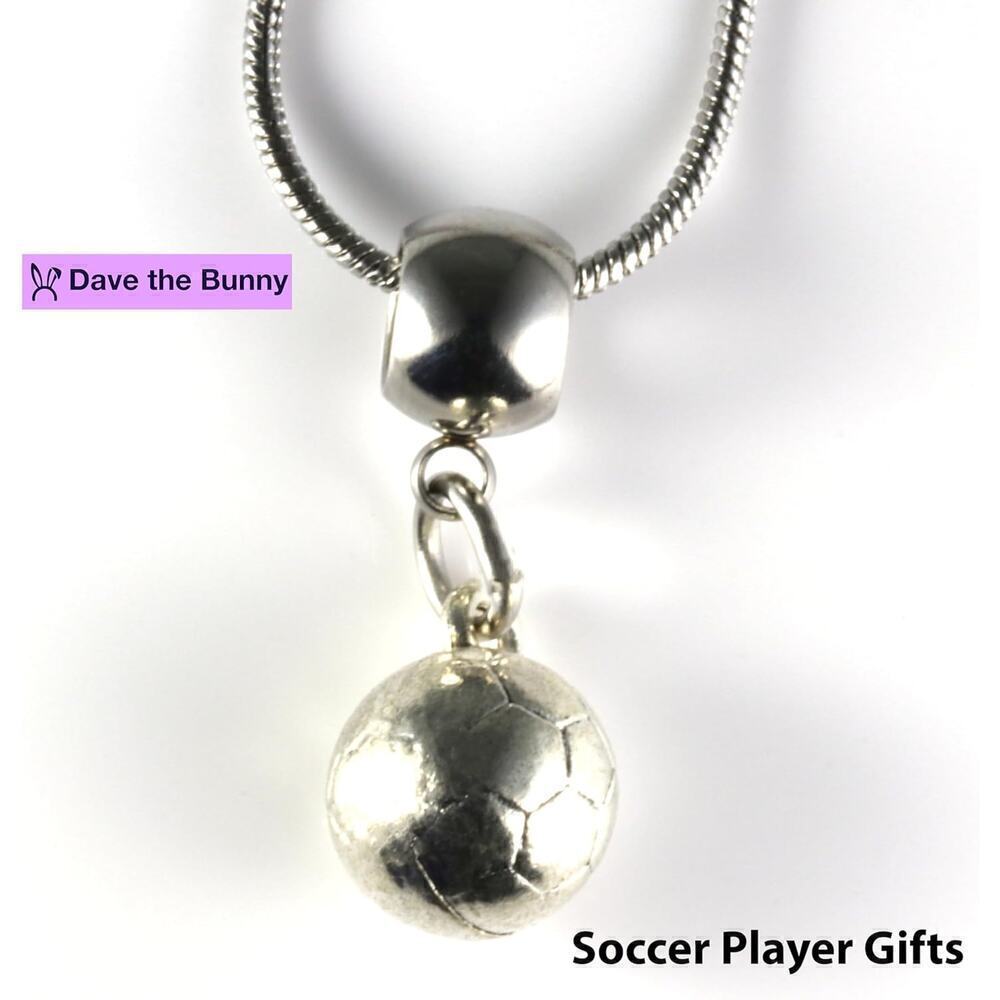 Soccer Necklace - Soccer Ball Charm Necklace - Picture 6 of 9